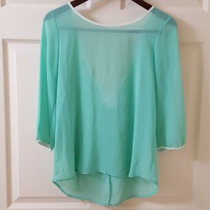 Sheer bow detail top